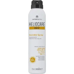 360 Invisible Spf50 Spray 200ml Aerosol Body Sunscreen Uva UV Visible Light Infrared - Anti-Aging Sun Protection Clear Non-Greasy Coverage Suitable for All Skin Types ,Heliocare