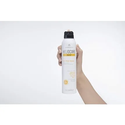 360 Invisible Spf50 Spray 200ml Aerosol Body Sunscreen Uva UV Visible Light Infrared - Anti-Aging Sun Protection Clear Non-Greasy Coverage Suitable for All Skin Types ,Heliocare