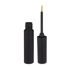 4ml Empty Plastic Mini Eyeliner Container Set - Round and Matt Black
