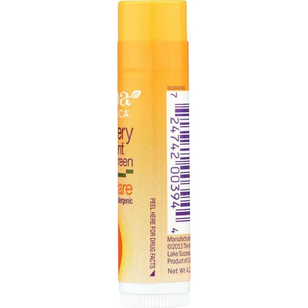 Alba Botanica Sun Lip Balm SPF 25, 0.15 oz (Case of 4)