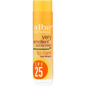 Alba Botanica Sun Lip Balm SPF 25, 0.15 oz (Case of 4)