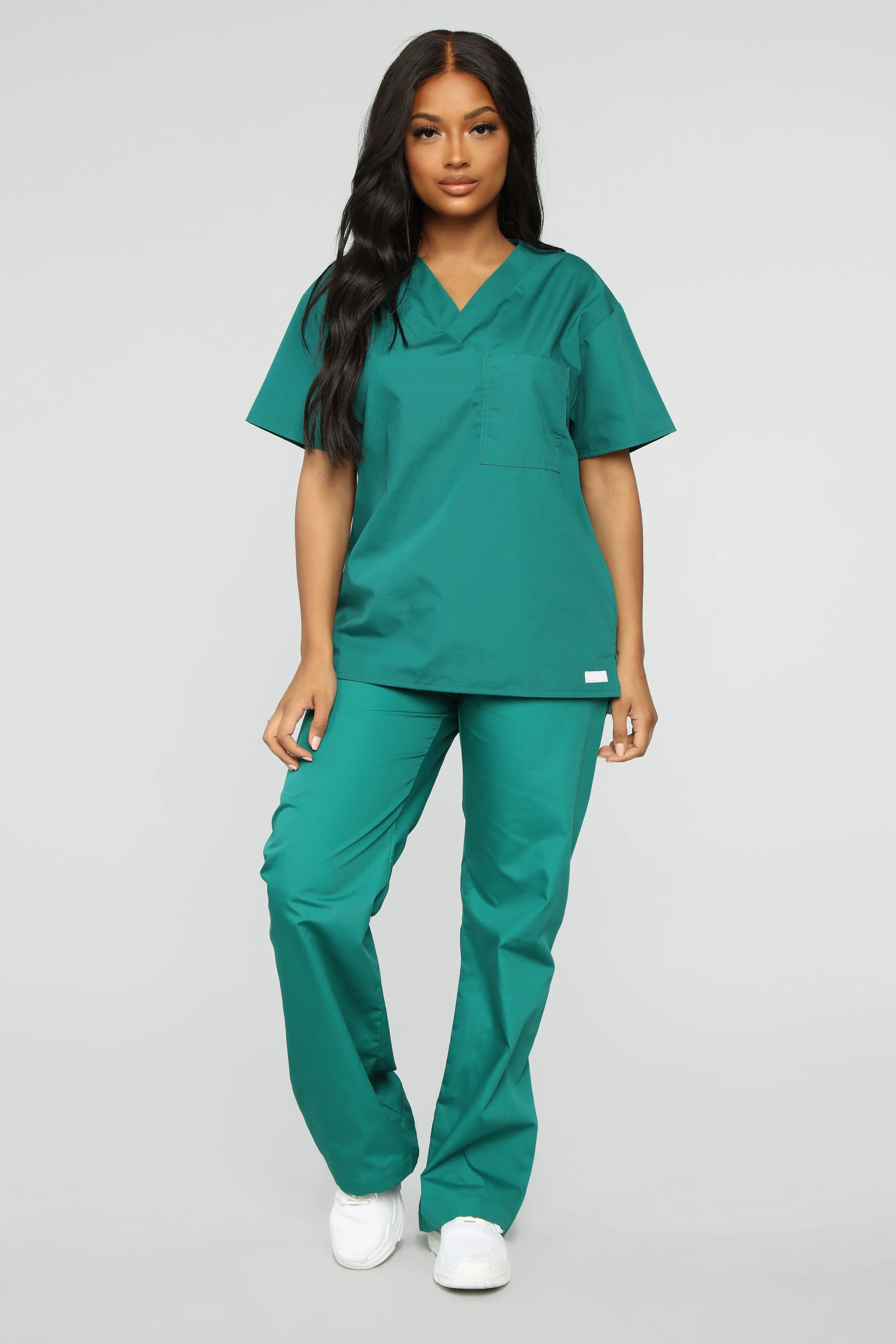 All Better Now Scrub Top - Hunter