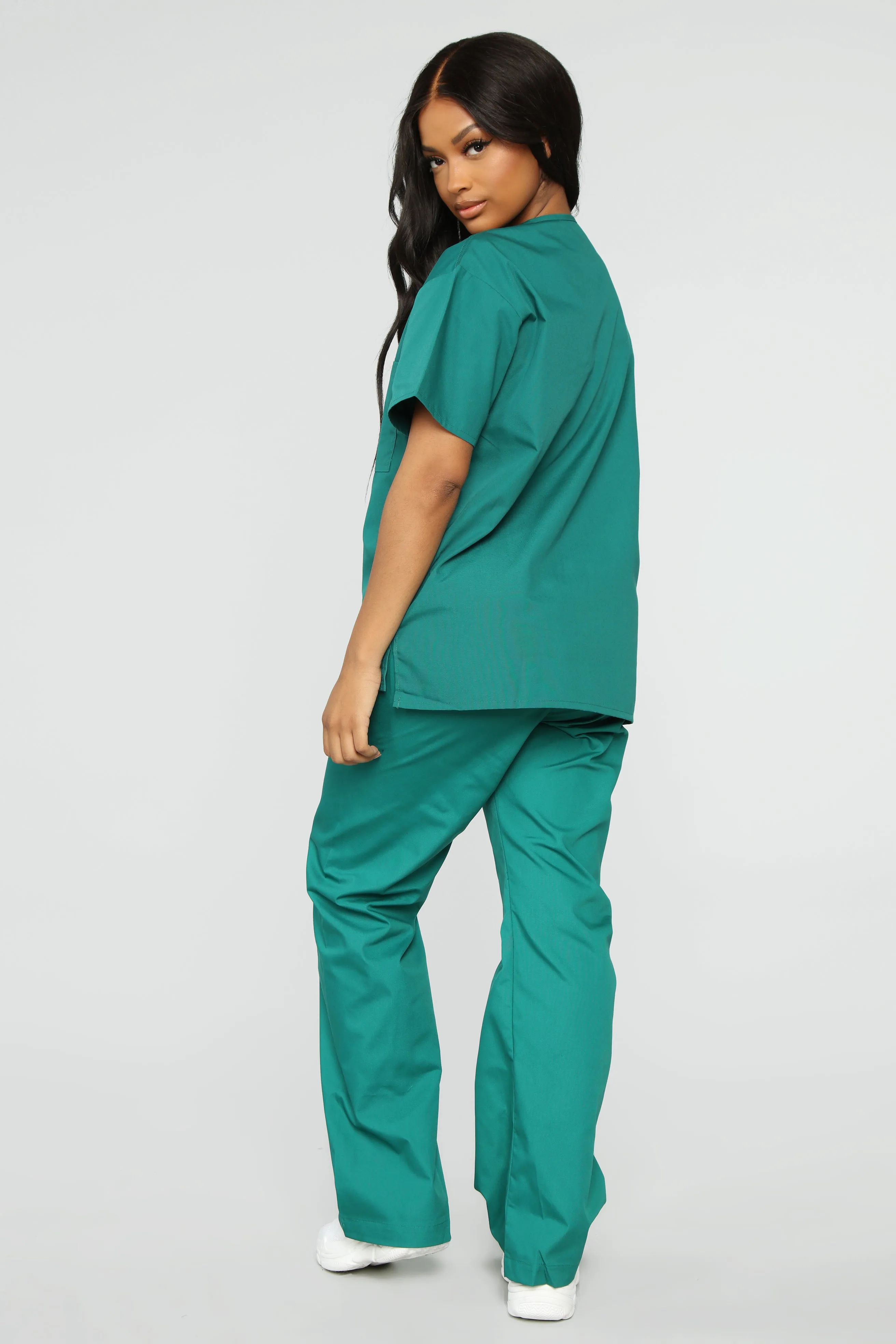 All Better Now Scrub Top - Hunter