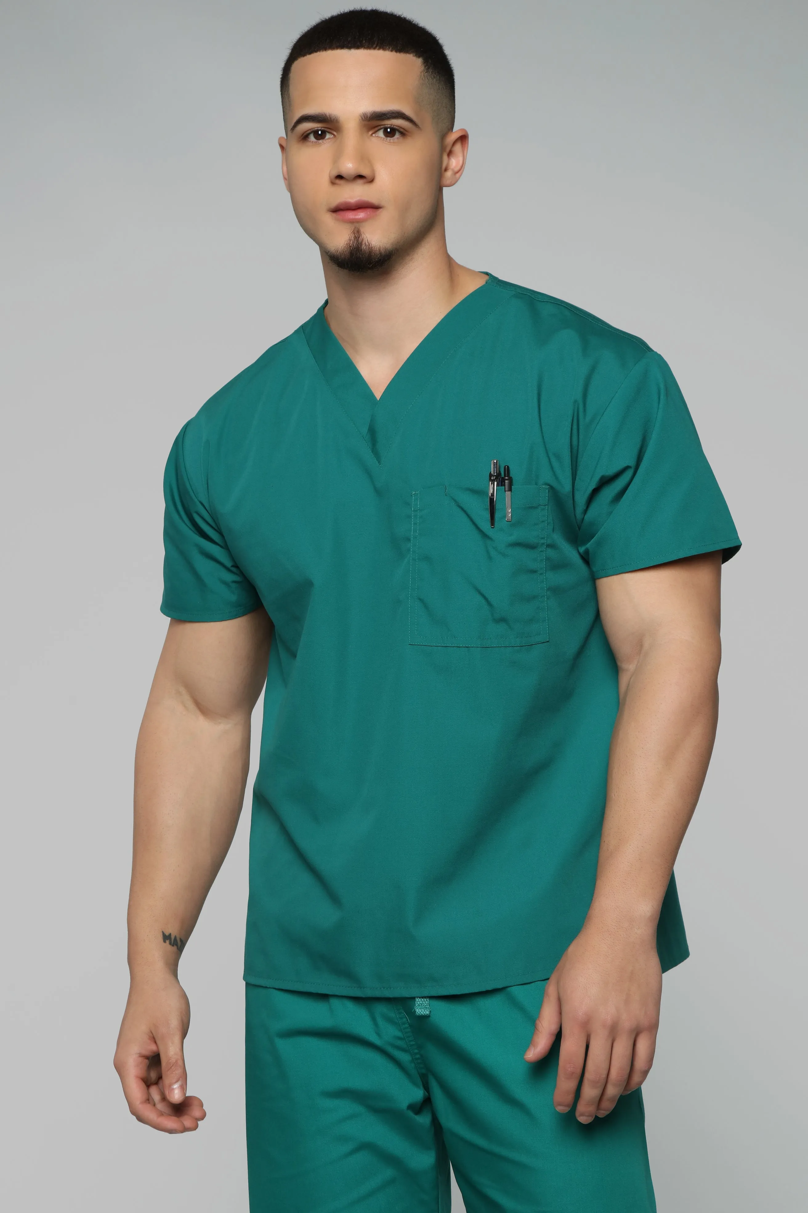 All Better Now Scrub Top - Hunter
