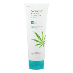 Andalou Naturals - CannaCell Botanical Shower Gel Joyful Rosemary   Lemon Balm - 8 fl. oz.