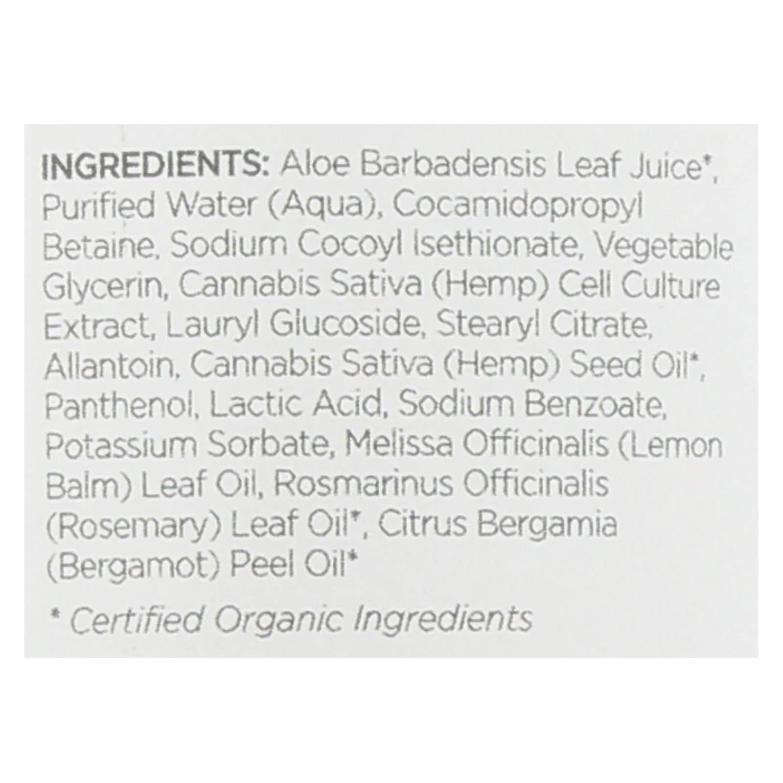 Andalou Naturals - CannaCell Botanical Shower Gel Joyful Rosemary   Lemon Balm - 8 fl. oz.