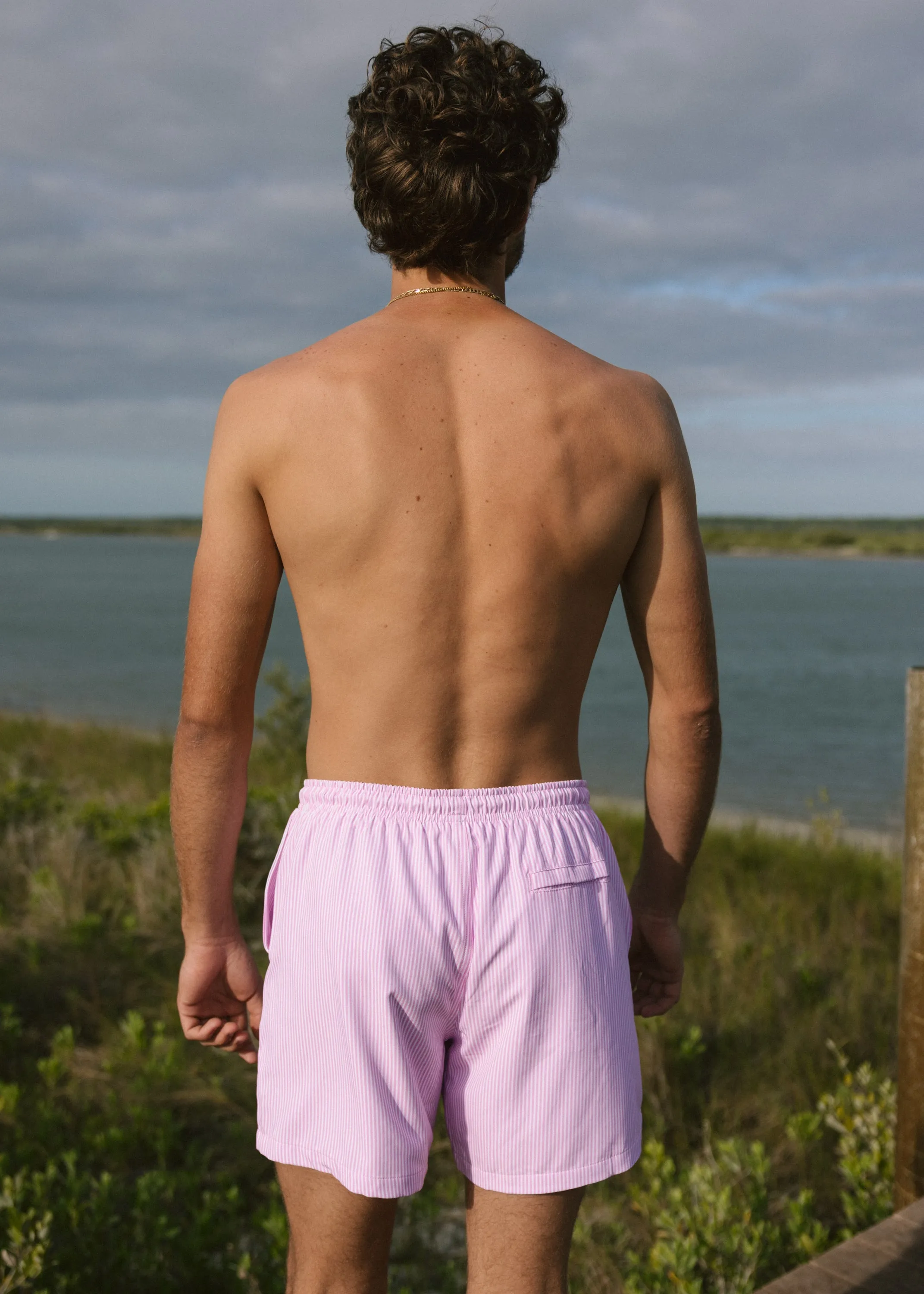 Annie Pink Swim Trunk