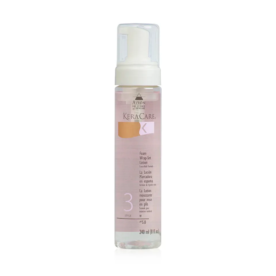 Avlon KeraCare Foam Wrap-Set Lotion (Extra Hold) 8oz