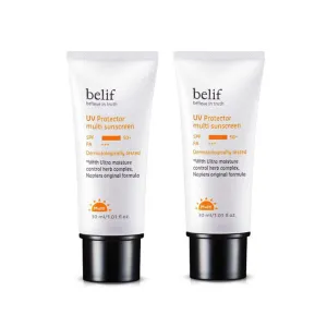 Billip UV Protector Multi Sunscreen SPF50 /PA    30mlx2 Set Sun Cream Korean Cosmetics, belif UV Protector Multi Sunscreen SPF50 /PA    30ml x 2ea Set Korean Cosmetics