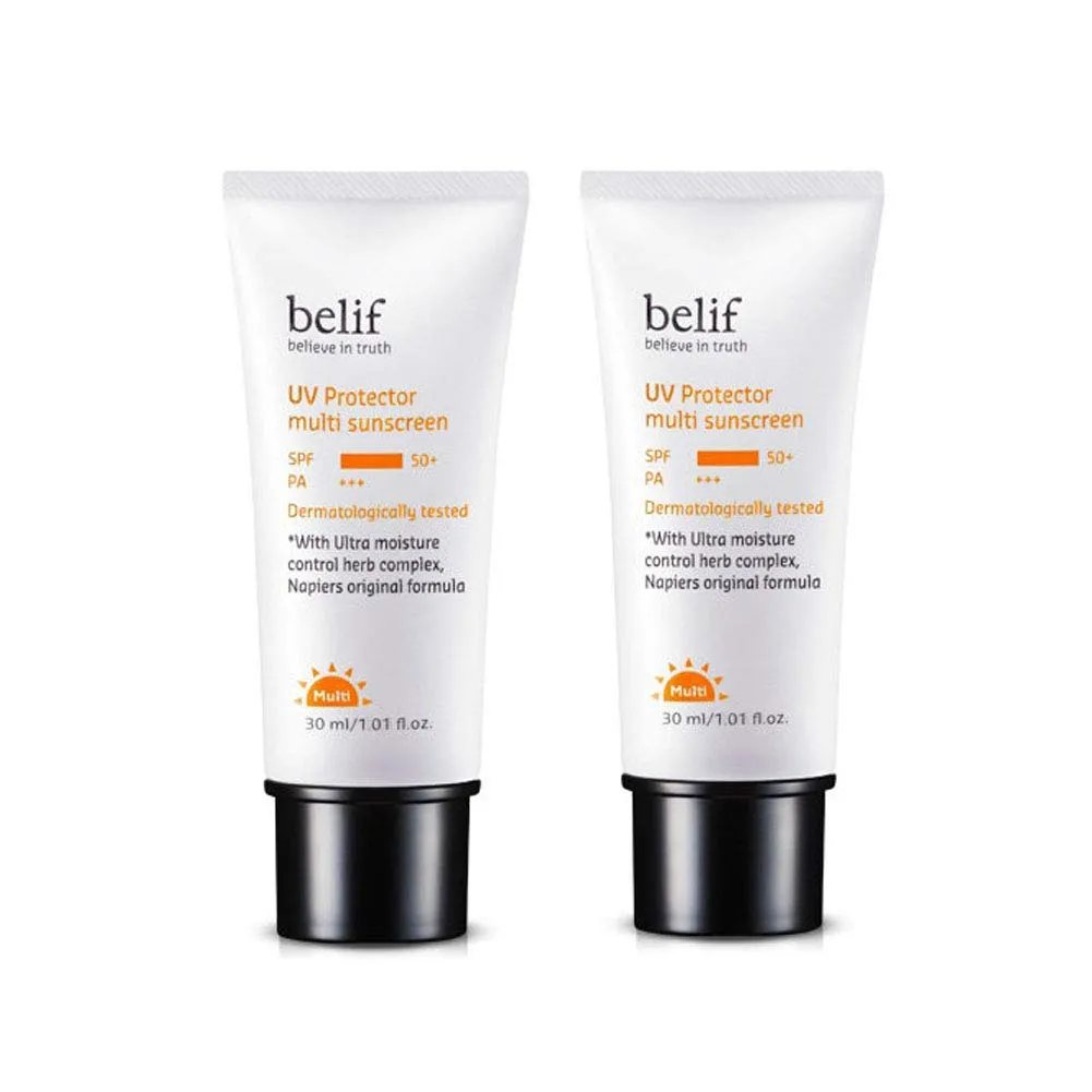 Billip UV Protector Multi Sunscreen SPF50 /PA    30mlx2 Set Sun Cream Korean Cosmetics, belif UV Protector Multi Sunscreen SPF50 /PA    30ml x 2ea Set Korean Cosmetics