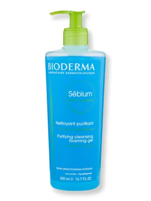 Bioderma Sebium Foaming Gel with Pump 16.9 fl oz 500 ml