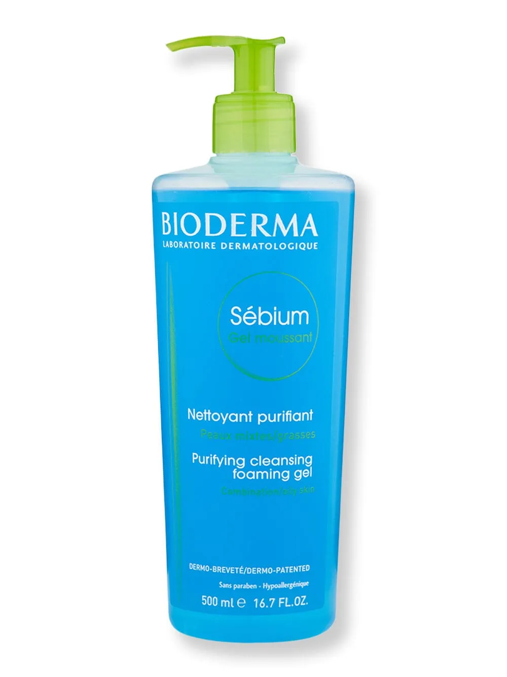 Bioderma Sebium Foaming Gel with Pump 16.9 fl oz 500 ml