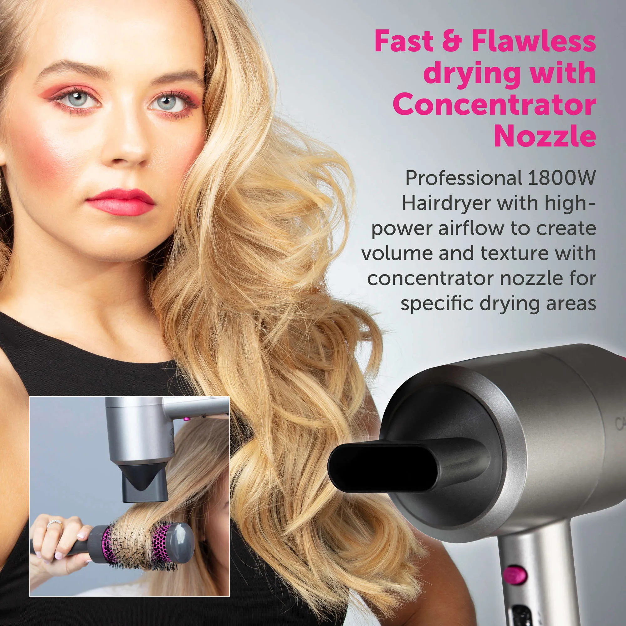 CARMEN HAIR DRYER   HAIR STRAIGHTENER SET