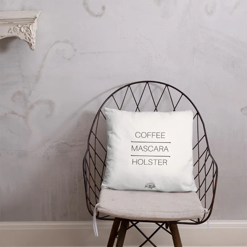 Coffee Mascara Holster Dry Fire Pillow