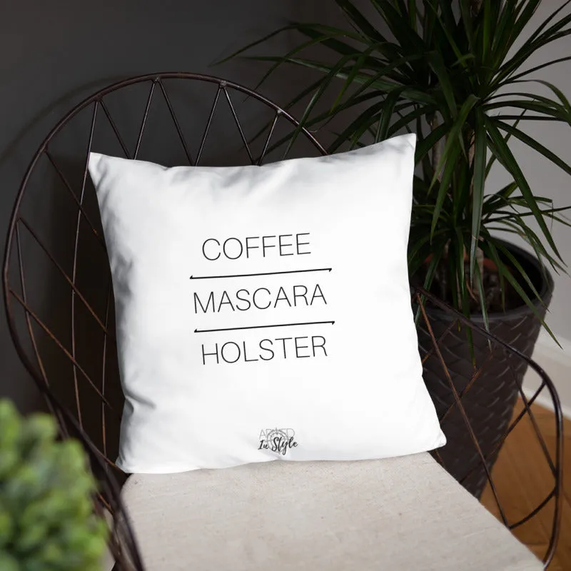 Coffee Mascara Holster Dry Fire Pillow