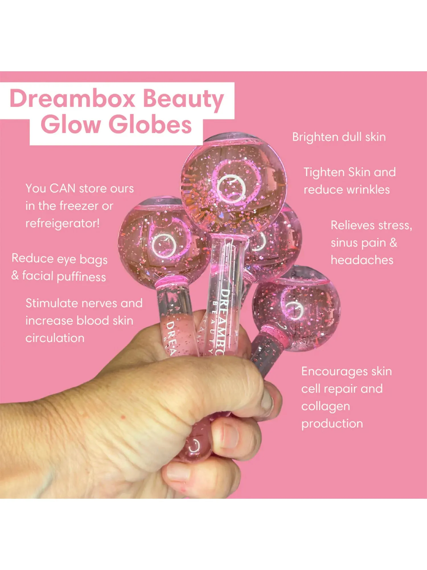 Dreambox Beauty Snow Globes, Ice Roller for Face - Brands We Love