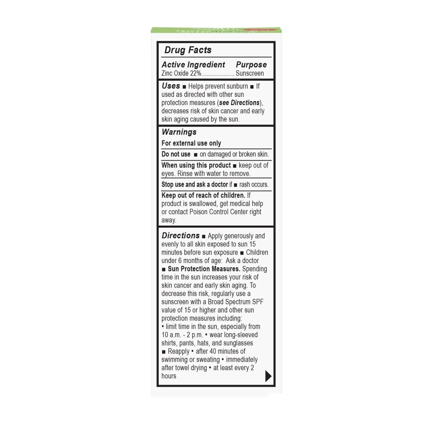 Earth Mama Baby Face Mineral Sunscreen Face Stick SPF 40
