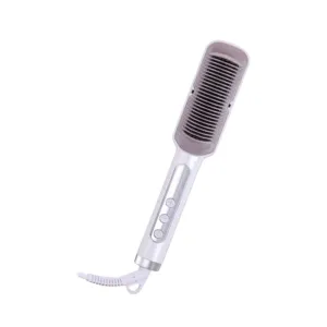 Electric Flat Iron Detangling Hair Straightening Brush En-4114