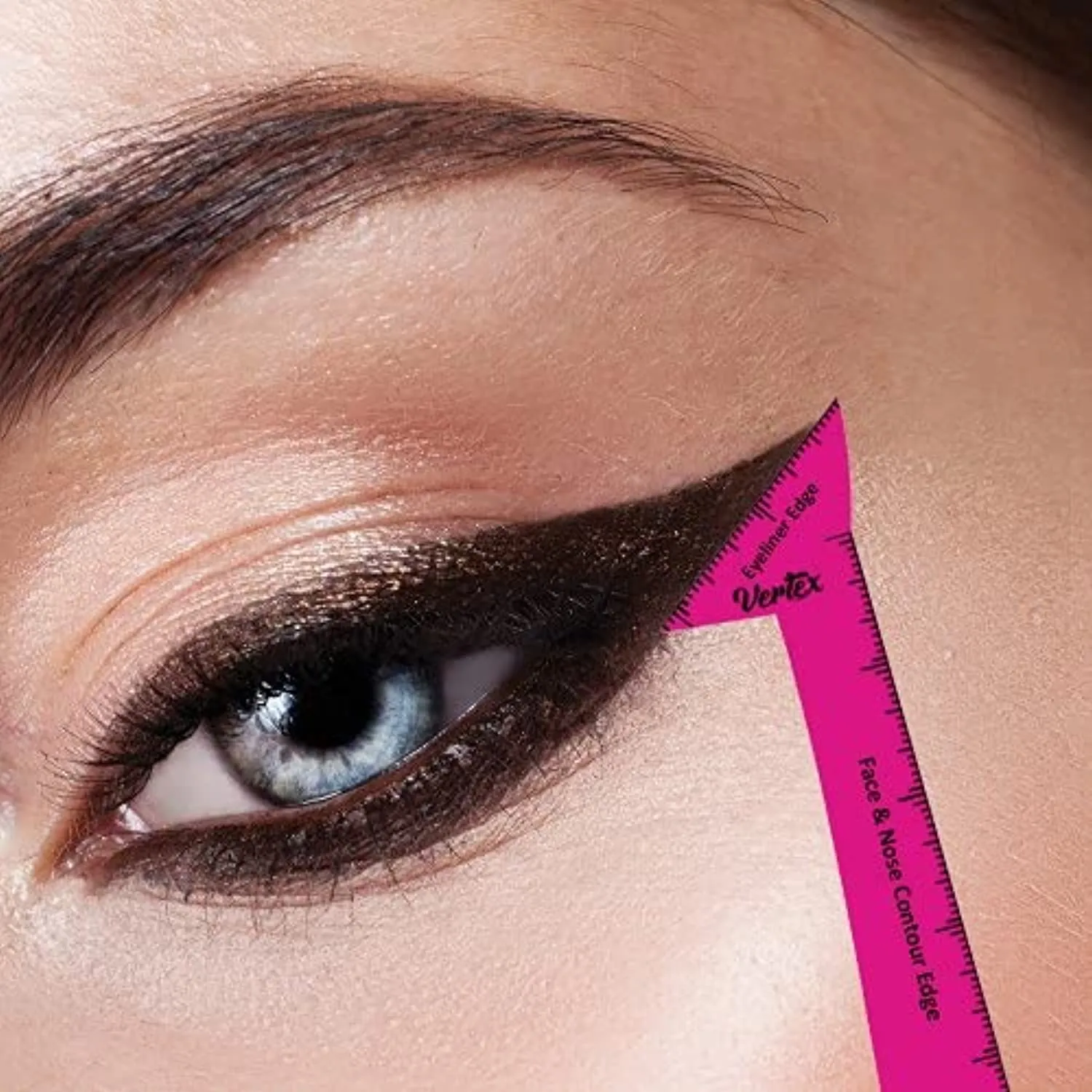 Eyeliner Stencils Wing Tips – Eyebrow Stencil Reusable For Beginners With Liquid Gel Brush Pen Sharpener Angled Winged Tip And Small Angle Eye Stamp Waterproof Pencil Brow Pomade Contour Brushes Set