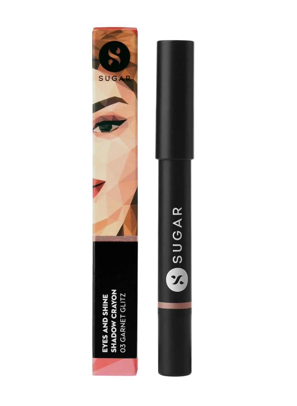 Eyes And Shine Shadow Crayon - 03 Garnet Glitz