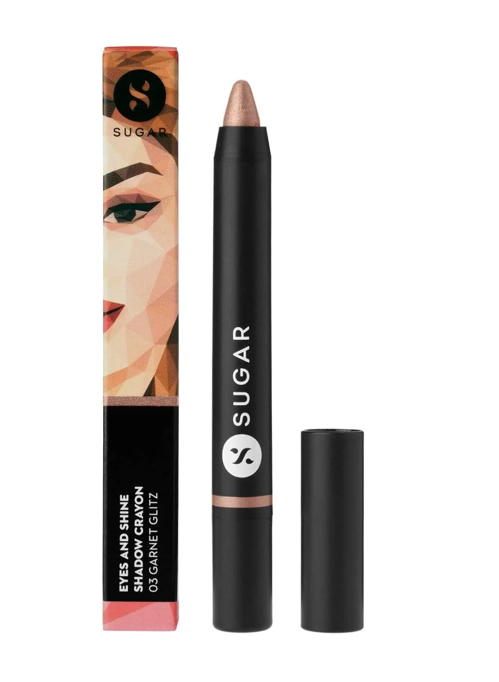 Eyes And Shine Shadow Crayon - 03 Garnet Glitz