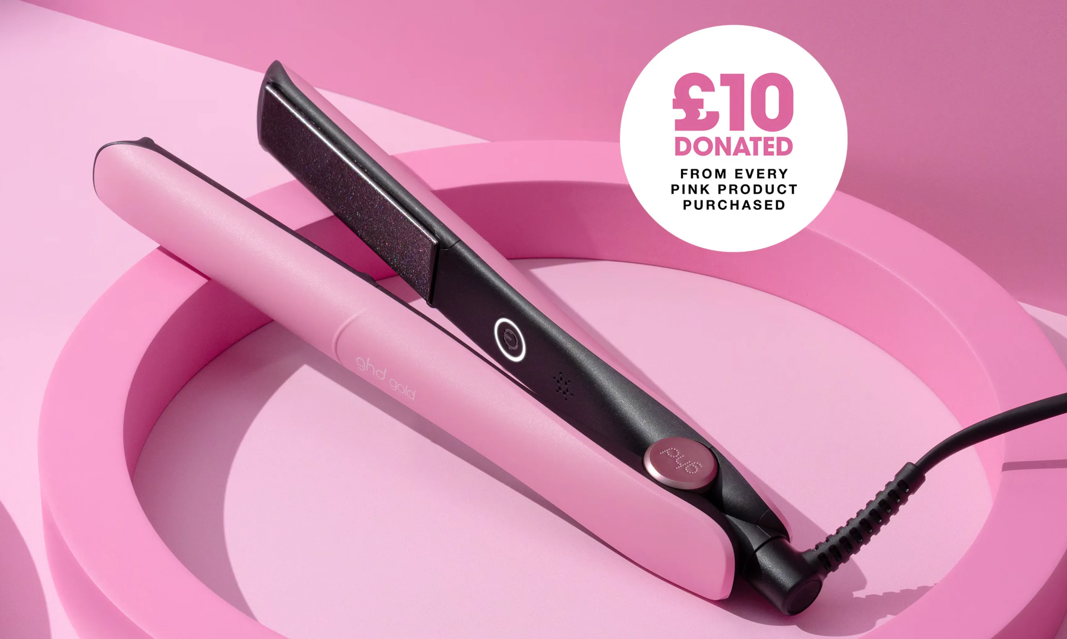 GHD Gold In Fondant Pink