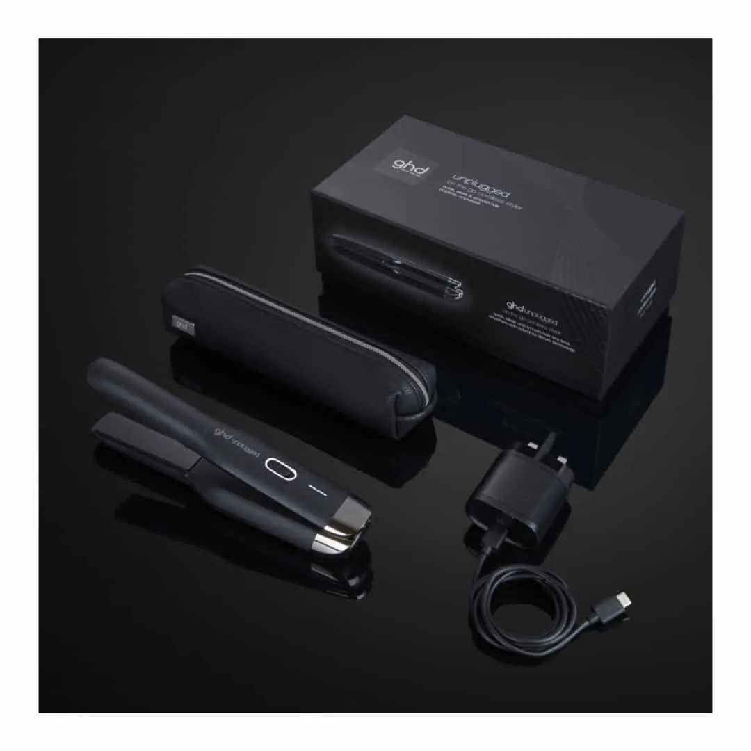 GHD UNPLUGGED™ CORDLESS HAIR STRAIGHTENER IN MATTE BLACK