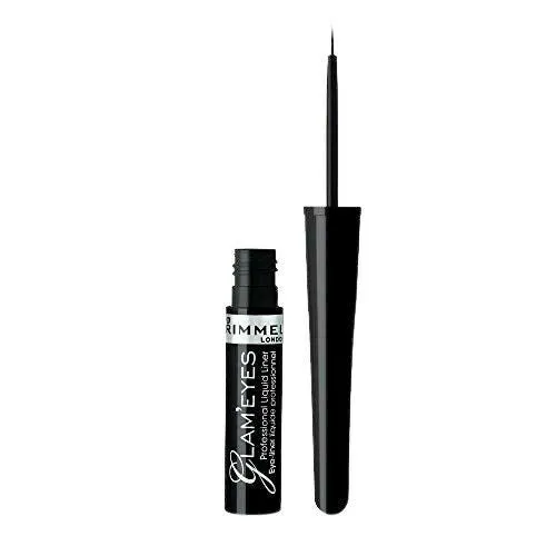 Glam Eyes Professional Liquid Eye Liner 001 Black Glamour