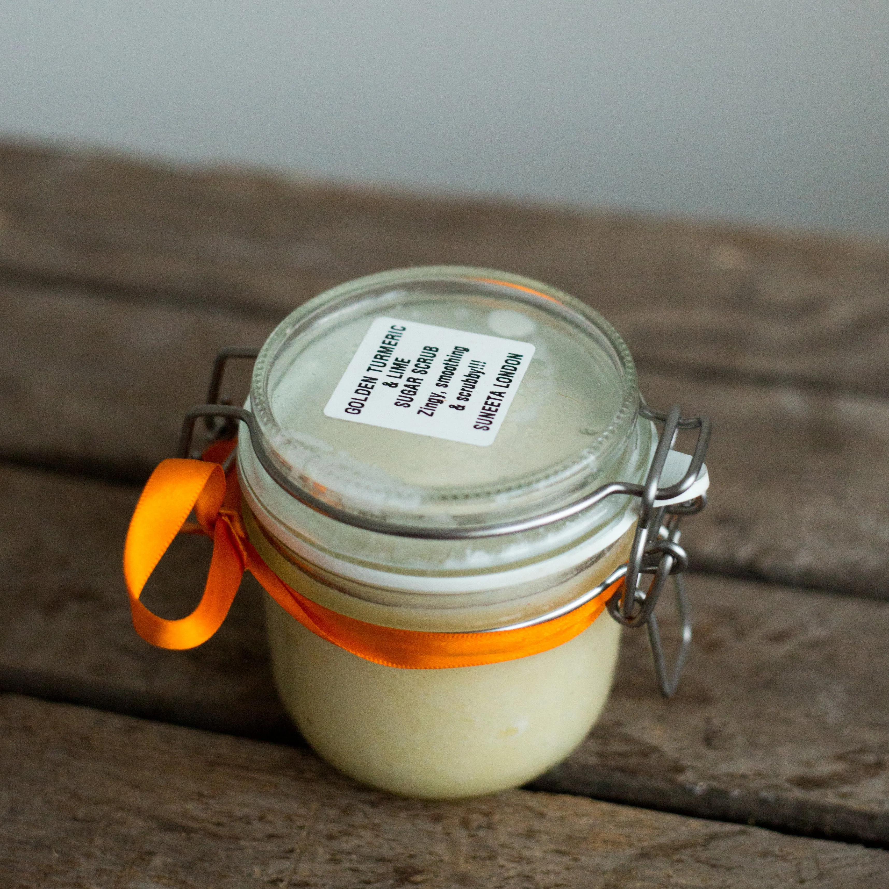 Golden Turmeric and Lime Sugar Scrub