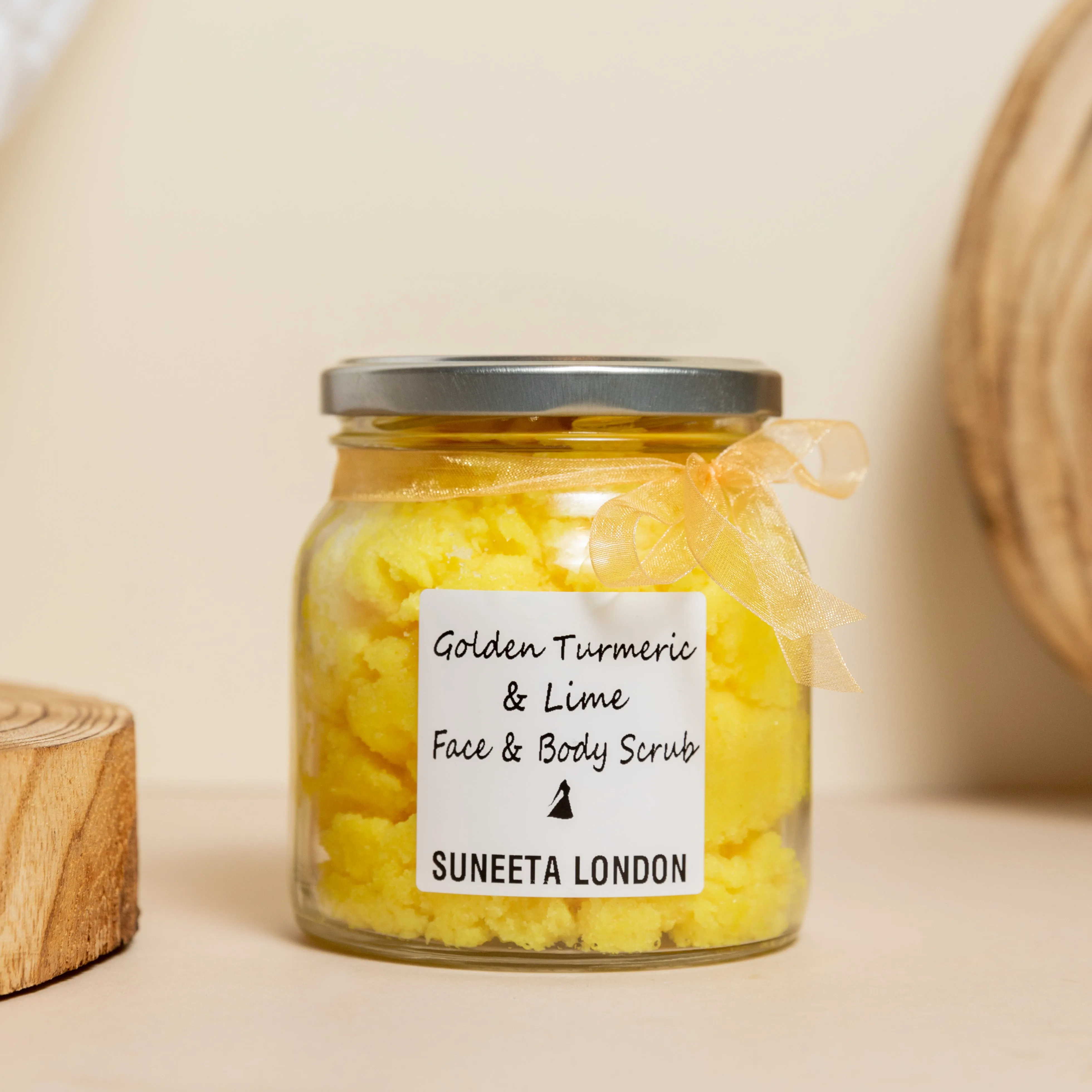 Golden Turmeric and Lime Sugar Scrub