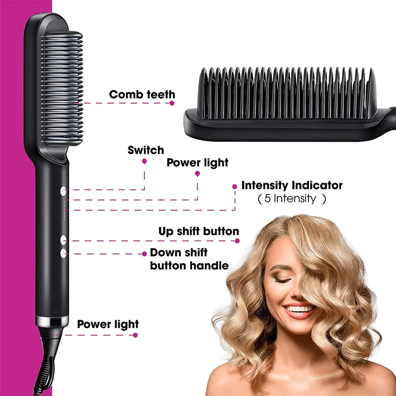 Hair Straightener -HQT-909B BLACK