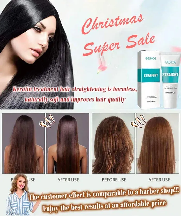 🔥Holiday Sale🔥Silk & Keratin Hair Straightening Cream