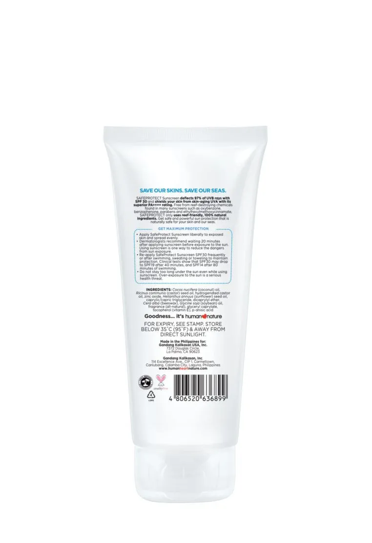 Human Nature Safe Protect Sunscreen SPF30
