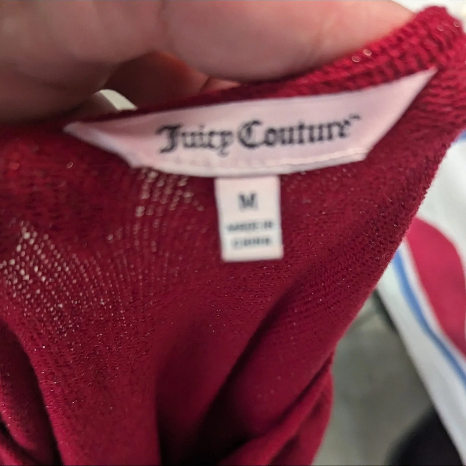 Juicy Couture Red Shimmering Top / Medium