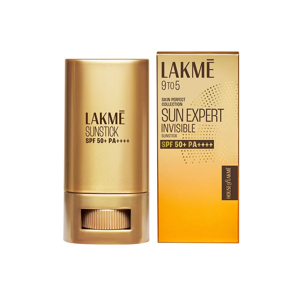 Lakmē Sun Expert Invisible Sunstick SPF 50  PA     for UVA/B,No white cast,on the go protection 18G