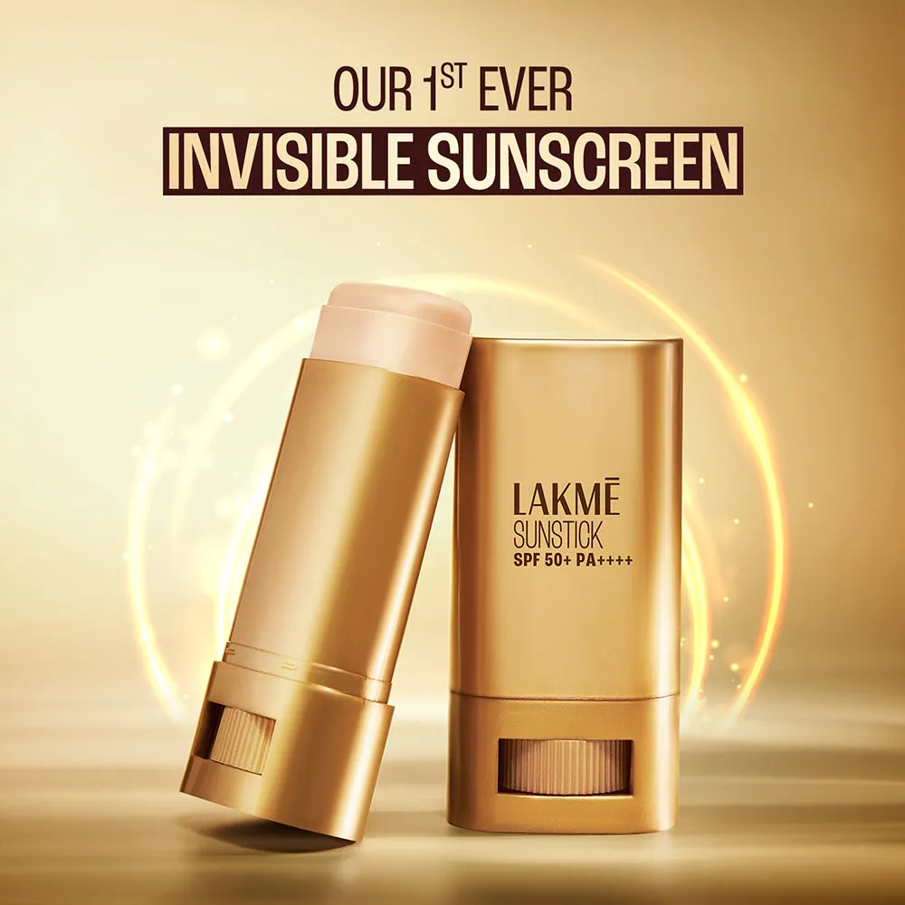 Lakmē Sun Expert Invisible Sunstick SPF 50  PA     for UVA/B,No white cast,on the go protection 18G