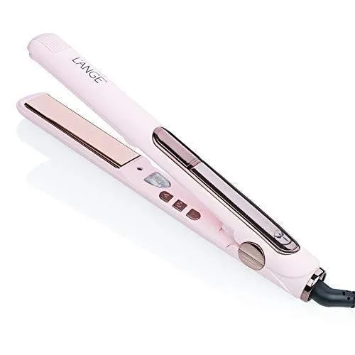 L’Ange Hair Le Rêve Blush Titanium Straightener - 2 in 1 Ceramic Hair Straightener - Titanium Hair Straightener with Dual Voltage - Ionic Straightener with Digital Display - 1“ Plate, MSRP $179.00