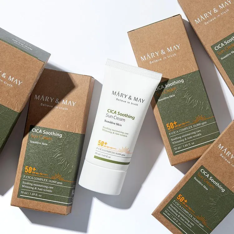 MARY&MAY CICA Soothing Sun Cream SPF50  PA     - 50ml