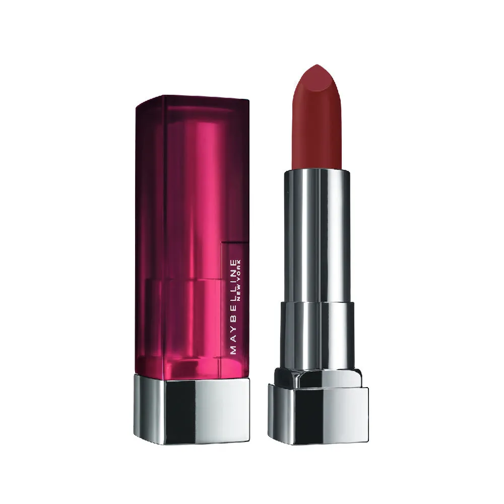 Maybelline New York Color Sensational Creamy Matte Lipstick, 696 Burgundy Blush, 3.9g