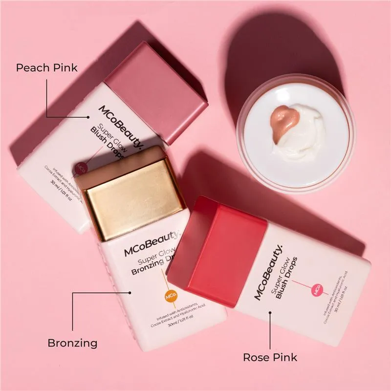 MCOBEAUTY Super Glow Blush Drops - Peach Pink