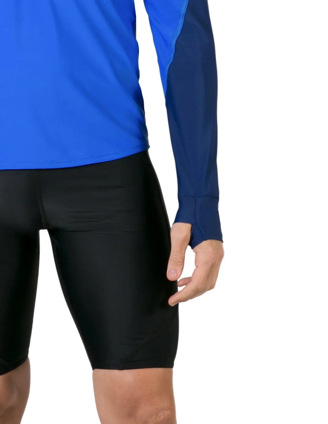 Men's  Swim Crest Rash Guard Relaxed Hoodie - Navy