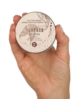 Merface Bare Natural SPF 40 Zinc - Organic, Natural, Reef Safe, Eco-Friendly