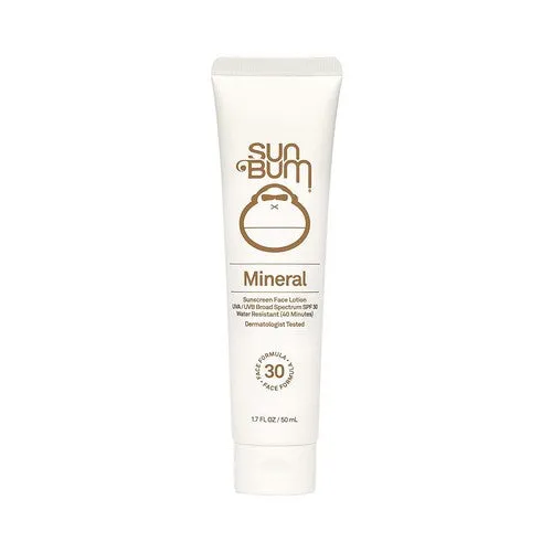 Mineral SPF 30 Sunscreen Face Lotion Non-Tinted 1.7 Oz By Sun Bum