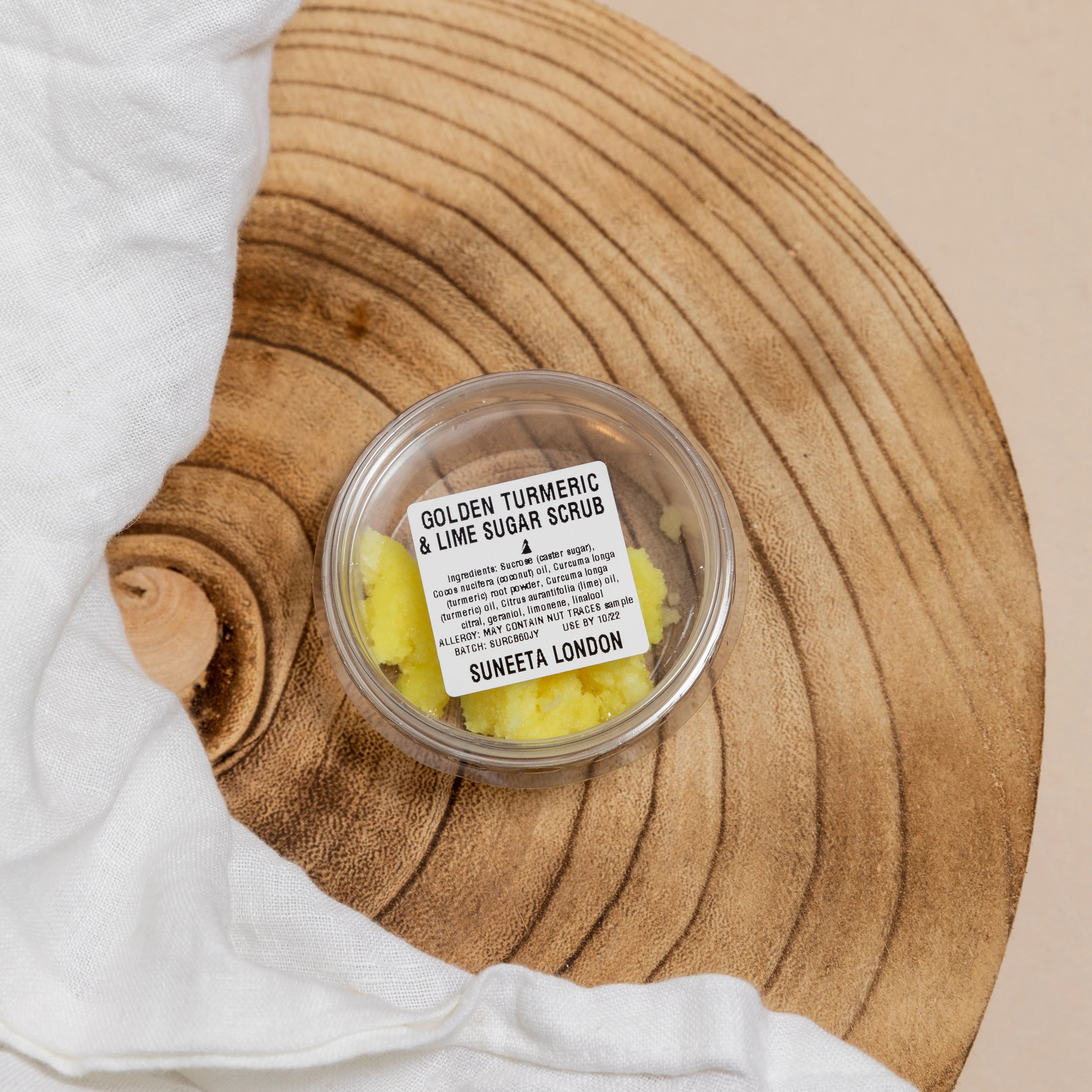 Mini Golden Turmeric & Lime Sugar Scrub