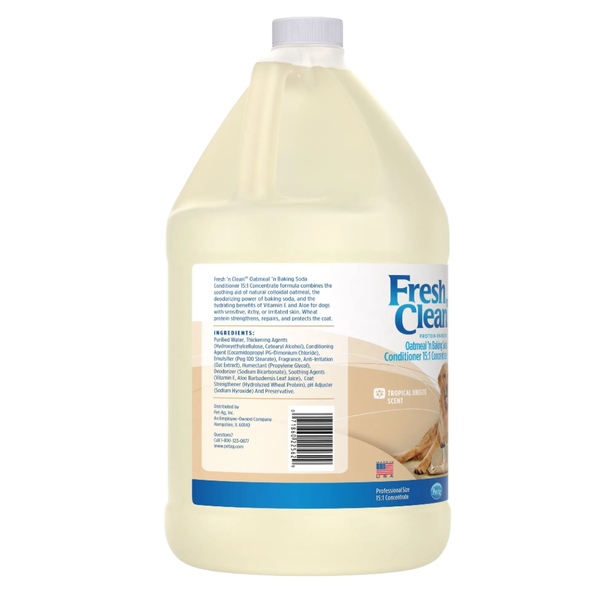 Oatmeal ’n Baking Soda Conditioner Tropical Breeze Scent 15:1 Concentrate Gallon by Fresh 'n Clean