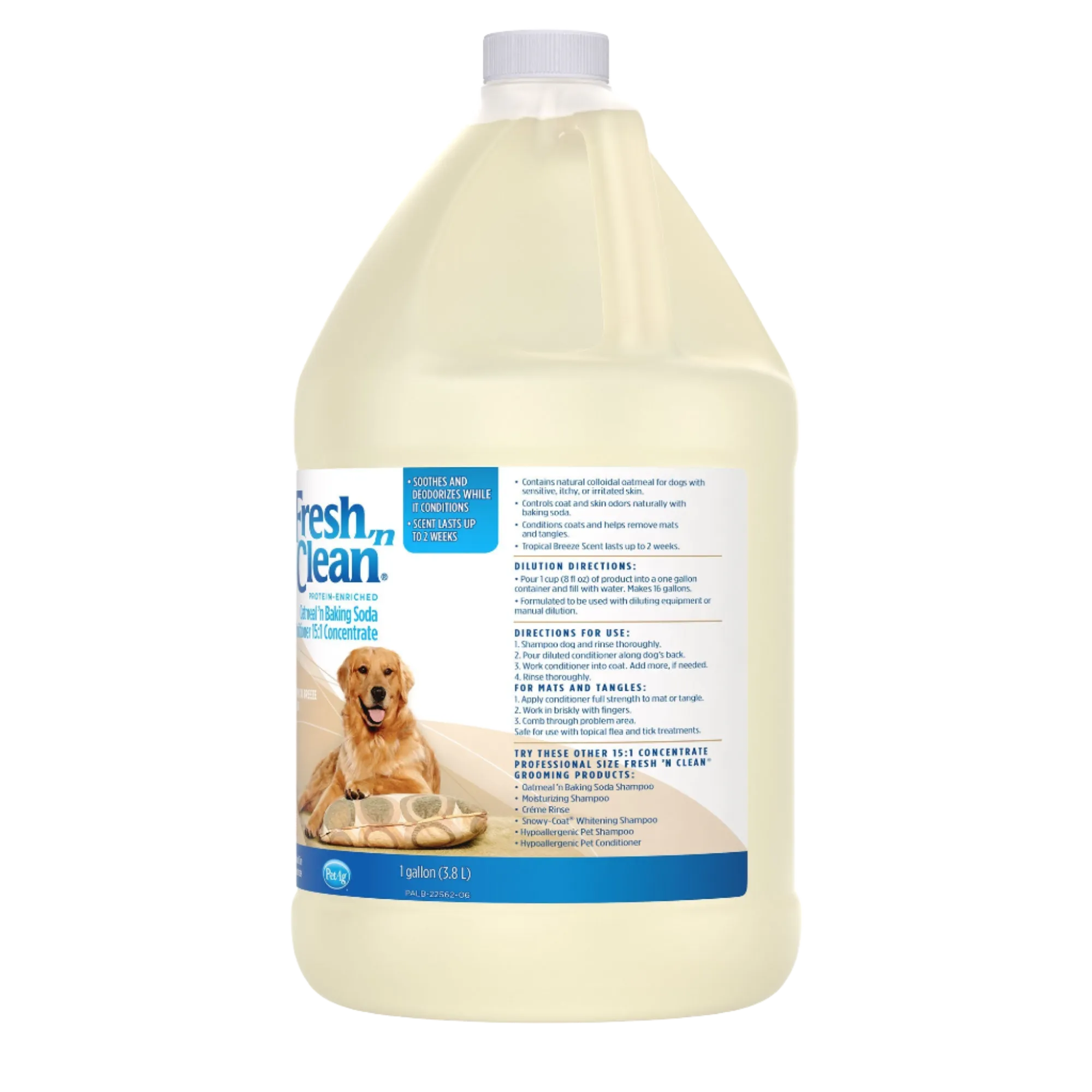 Oatmeal ’n Baking Soda Conditioner Tropical Breeze Scent 15:1 Concentrate Gallon by Fresh 'n Clean