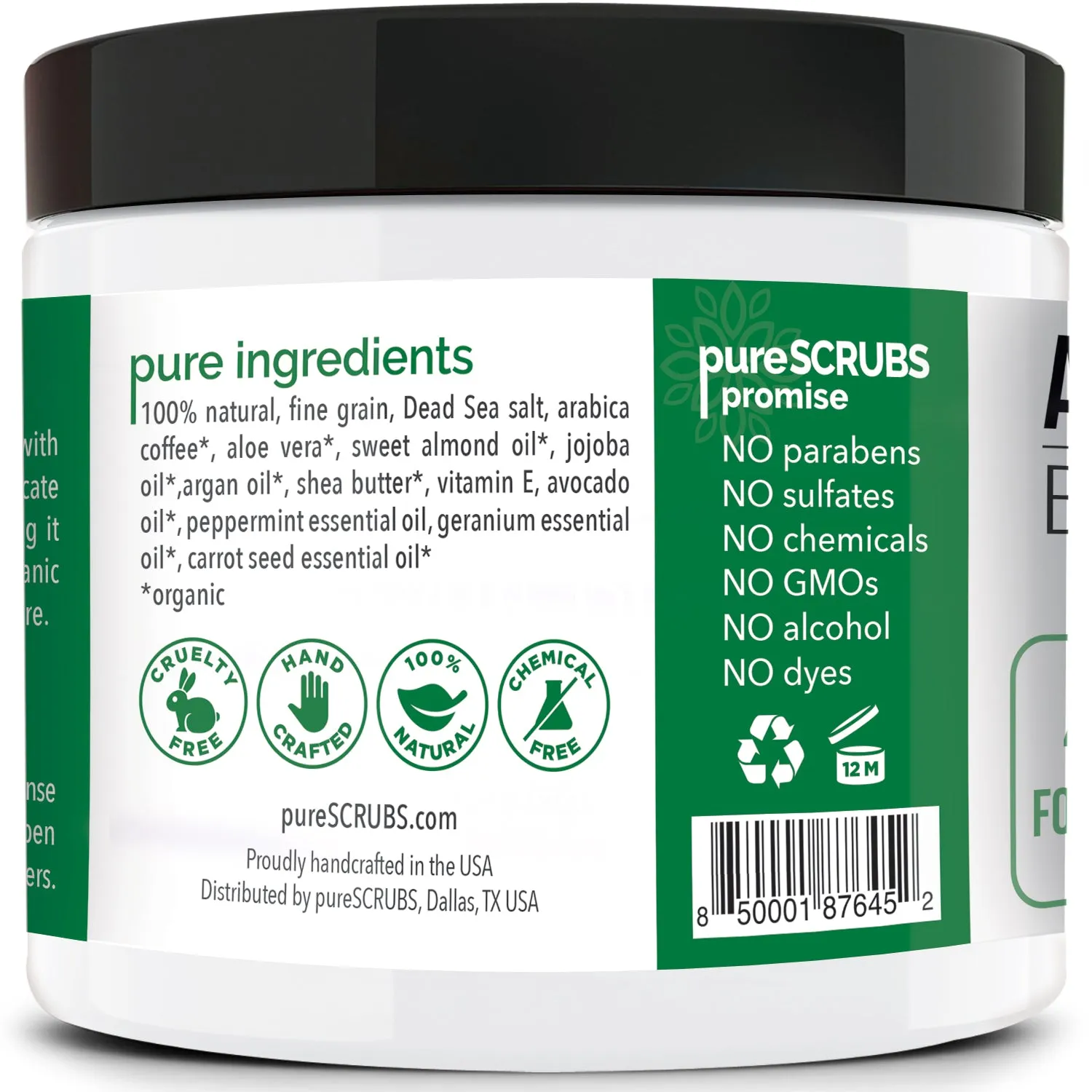 Peppermint Body Scrub / Arabica Coffee / Premium Blend #45