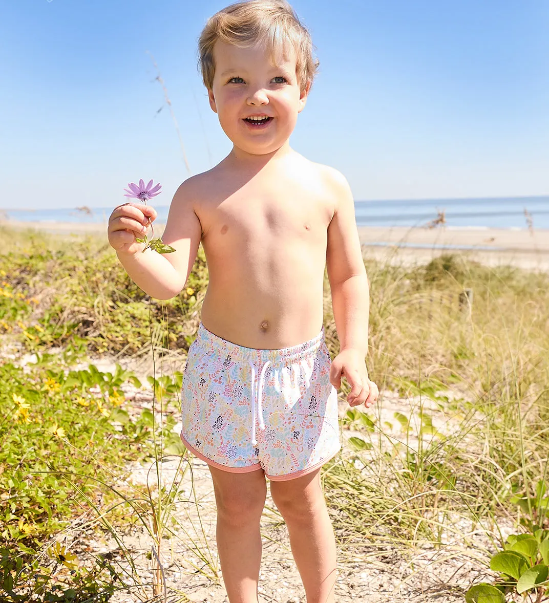 Printed Bayshore Swim Trunk -- Seychelles