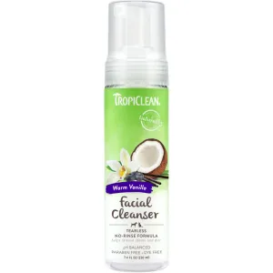 Tropiclean Warm Vanilla Waterless Facial Cleanser For Dogs & Cats,7.4-oz
